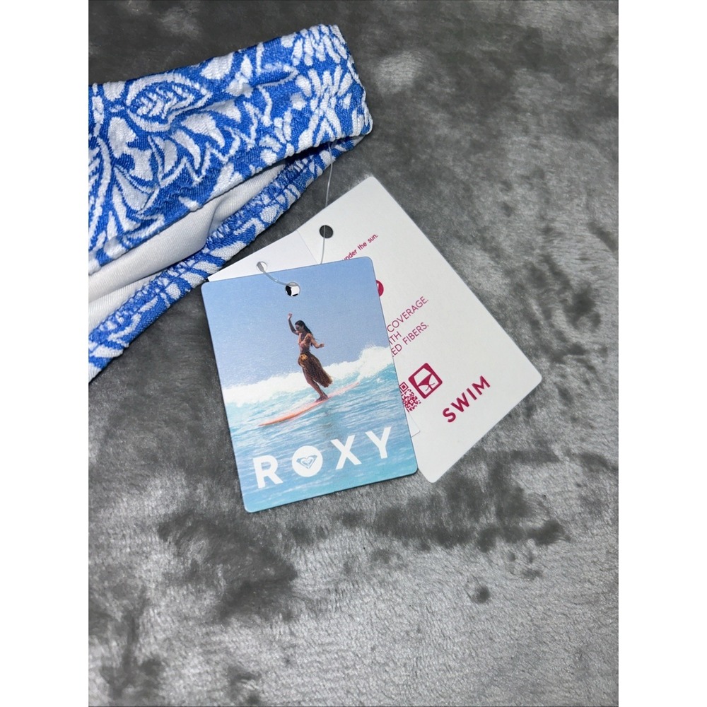 ROXY MEDIUM BIKINI BOTTOM Tile Tranquility Hipster Moderate  cottage core - Picture 2 of 10